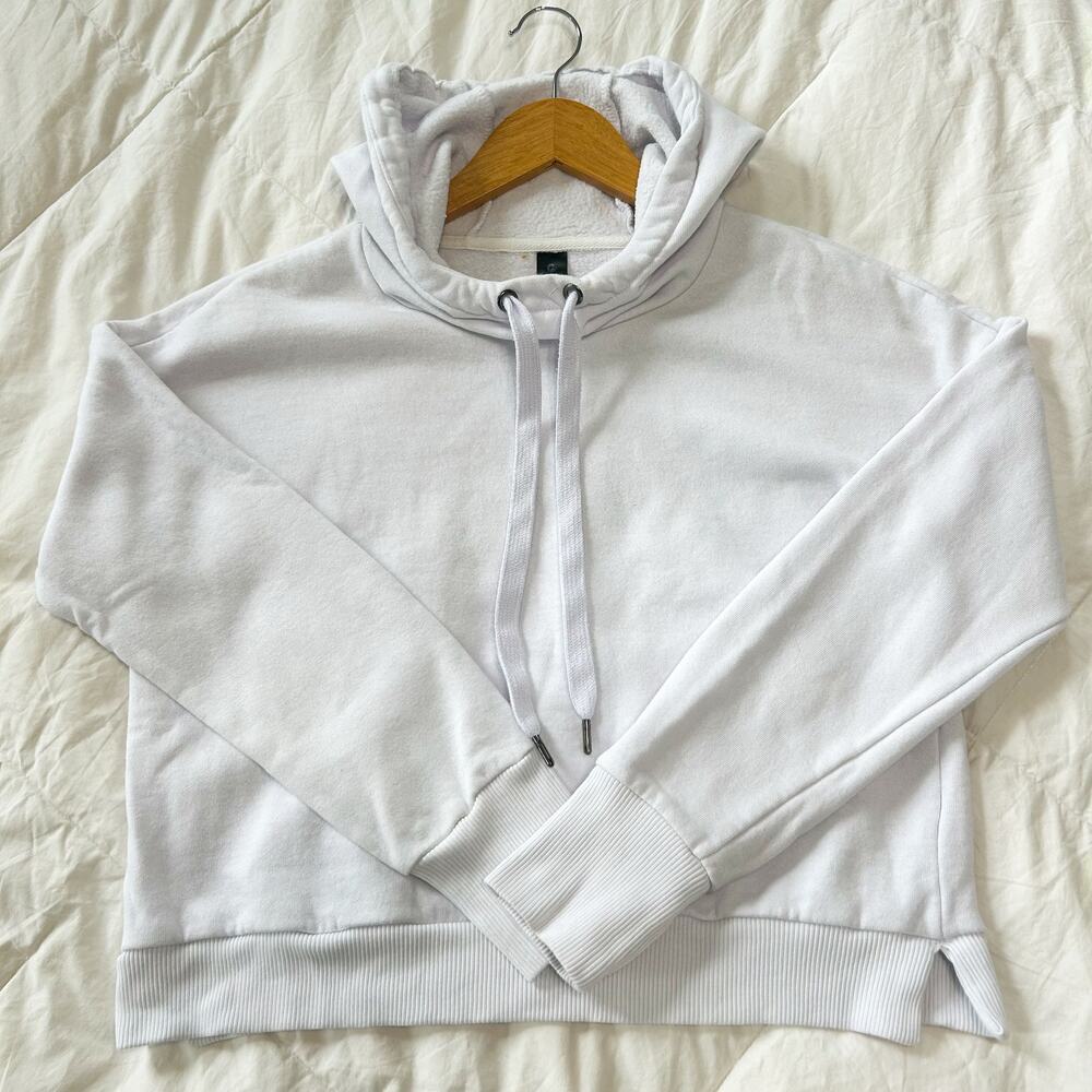 90 Degree Light Pale White/Purple Hoodie Women’s Medium Long Sleeve Pullover